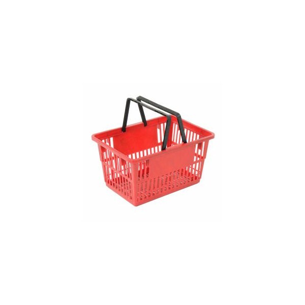 Good L Good L Large Shopping Basket with Plastic Handle 33 Liter 1938L x 1314W x 10H Red, PK12 LARGE-RED - main